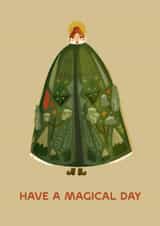 Arty Birthday Card - Magical Moth Lady - Mother Nature - For Her created by URGHH Card Co.