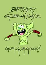 Birthday, happy, goblin created by Daniel Martin-Corben