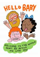 Funny New Baby - Welcome To The World - Silly Faces created by Trashy Mags