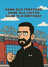 Happy Birthday to the Manchester United football fan in your life created by Liss Doodles
