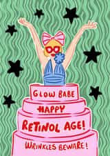 Funny Birthday Card – Retinol Age created by Hello Melody