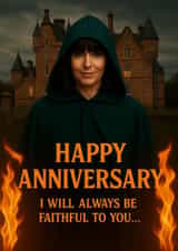 Funny Anniversary Card - The Traitors - Faithful created by Jammy Designs