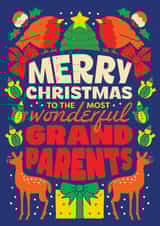 Classic Christmas Card - For Grandparents - Robins created by OBJECTABLES