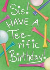 Classic Birthday Card - For Sister - Golf created by Big Heart Designs