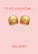 Cheeky saucy food pun valentines card for partner created by Back to the drawing board illustration 