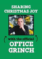 Personalised Christmas Photo Card created by Running with Scissors - Funny Christmas Card - Official Office Grinch