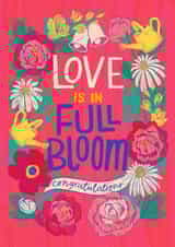 Pretty Wedding/Engagement Card - Love In Full Bloom created by Nicola B Studio