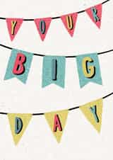 Classic Birthday/Wedding Card - Your Big Day Bunting created by Ohh Deer