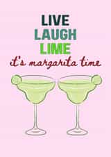 Funny Margarita Birthday Card for Tequila Lovers with Cocktail Humour created by Jenny Cleeton