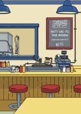 Funny Birthday Card - Bobs Burgers - Cartoon Pun created by Legible Nonsense