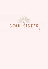 Minimalist Celestial Birthday Card For Female Friend - Stars - Soul Sister created by Peony & Pangolin