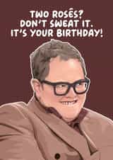 Funny Birthday Card - Alan Carr - The Traitors - Rosé created by Pink + Pip
