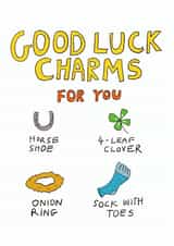 Funny Good Luck Card - Lucky Charms created by Trashy Mags
