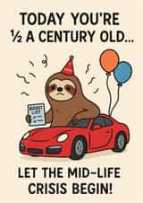 Birthday 1/2 a century created by Chasing Cards