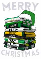 Classic Christmas Card - Celtic Shirts - Football Shirts created by Pedges Houseboat