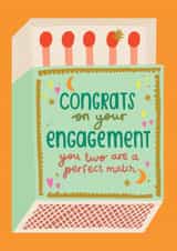 Fun Engagement Card - You Two Are A Perfect Match - Match Box created by Raspberry Blossom