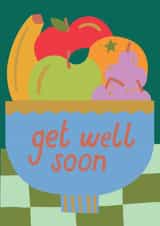 Fun Get Well Card - Fruit Bowl created by Raspberry Blossom