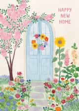 Pretty New Home Card - Floral Front Door created by Sofia Papa Designs