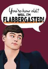 Funny Birthday Card - Tom Daley - The Traitors - Flabbergasted created by Giddy Kipper