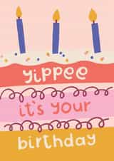 Classic Birthday Card - Yippee - Cake created by Raspberry Blossom