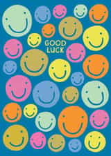 Cute Good Luck Card - Smiley Faces created by Raspberry Blossom