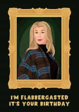 Funny Birthday Card - Kate Garraway - The Celebrity Traitors - Flabbergasted created by Pink Peach Cards