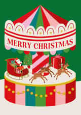 Cute Christmas Card - Christmas Carousel created by Mifkins