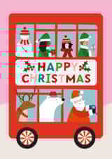 Cute Christmas Card - Santa's Bus created by Mifkins