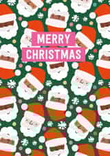 Classic Christmas Card - Cute Santas created by Mifkins