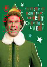 Funny Christmas Card – Elf Best Christmas Ever – Festive Film Design created by Danilo