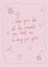 Cute Christmas card for your gift loving friend created by Front Bum