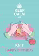 Knitting and Hobby Happy Birthday Card created by Siobhan at april rose