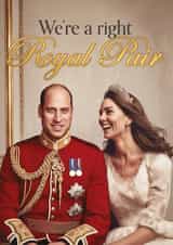 Funny Anniversary Card - Royal Pair - Prince - For Him created by Bonne Nouvelle