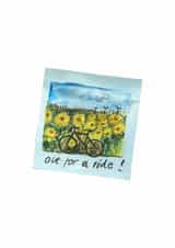 Out for a ride! Fun cycling greeting card created by ver.on.icaa & visuals