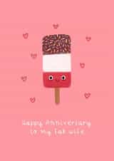 Cute Anniversary Card - For Wife - Fab Lolly created by Becky Down