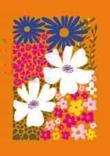 Arty Just Because/Thank You Card - Flowers created by Happy Street