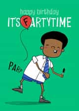 Funny Birthday Card - Farty Time created by Running with Scissors