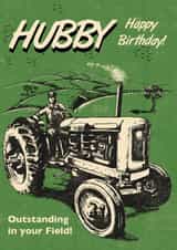 Classic Birthday Card - For Hubby - Tractor created by Rocket68
