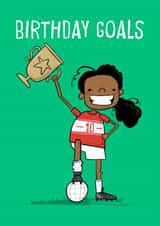 Cute Birthday Card - 10th - Football created by Running with Scissors