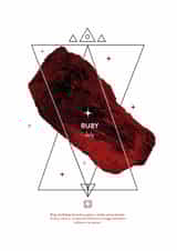 Radiant in Ruby: Celebrate Your July Sparkle - birthstone greetings card created by @theoddprint