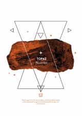 Golden Glow: Celebrate Your November with Topaz - Birthstone Card created by @theoddprint