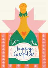 Classic Wedding Card - Champagne - Happy Couple created by AbiGoLucky