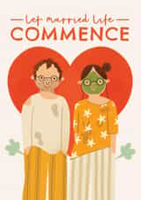 Funny Engagement/Wedding Card - Married Life created by AbiGoLucky