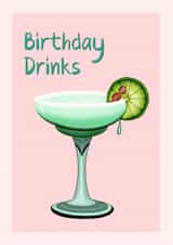 Fun Birthday Card - For Her - Cocktails - Birthday drinks - Spicy Margs created by Suzanne Taktak