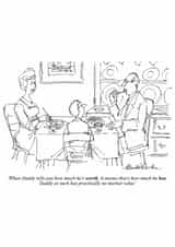 Funny Birthday Card - For Dad - Market Value created by Punch Limited