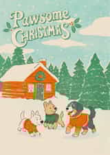 Vintage cozy winter wishes created by Sabrin Deirani