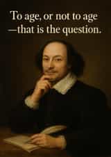 Funny Birthday Card - Shakespeare - To Age created by Childish Ramblings