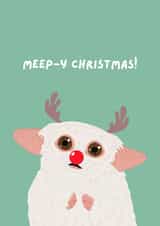 Funny Doctor Who Meep Christmas Card created by Jess