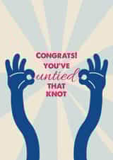 Fun Congratulations Card - Divorced - You've United That Knot created by Tainted Genie