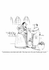 Funny Wedding/Anniversary Card - You May Now Let Your Bodies Go to Pot created by Punch Limited